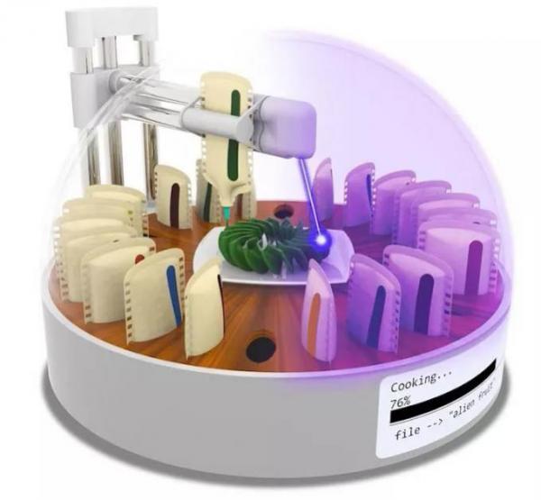 陈根：研究开发——3D激光食物烹调机器人